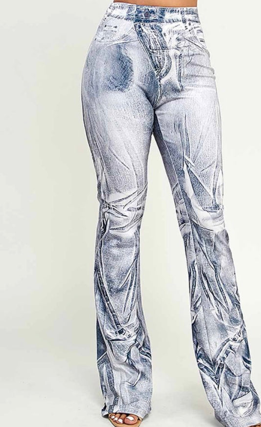 denim stretch pants